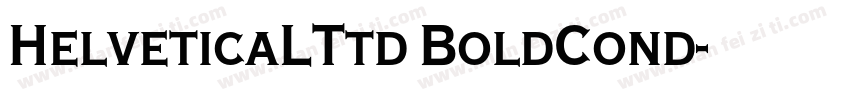 HelveticaLTtd BoldCond字体转换